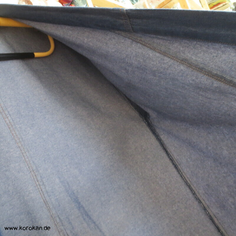 Jeans Kimono, Yukata oder Hitoe, Baumwolldenim, groß