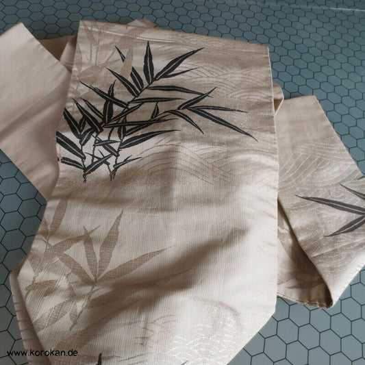 Bambus gewebt Nagoya Obi, defekt, nur Material