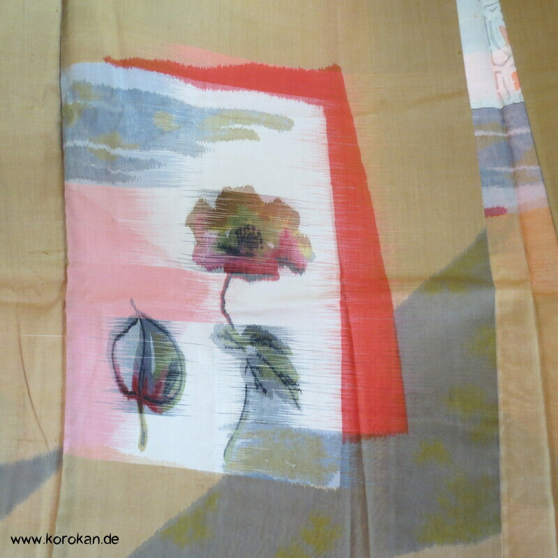 abtrakte Blumen Shikishi Meisen modernistische Haori
