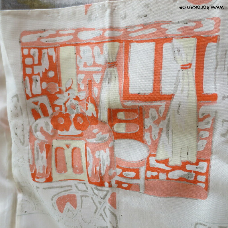 abtrakte Blumen Shikishi Meisen modernistische Haori