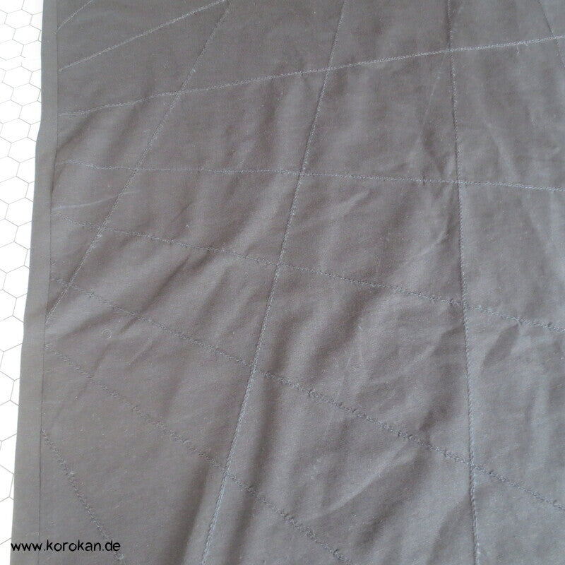 bestickter dicker Baumwolljersey A Linie Kleid, stretchig, XL