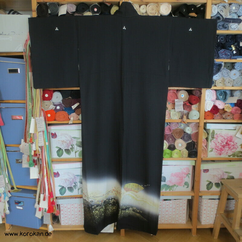 gewebte 4 Jahreszeiten Seidenbrokat Tomesode Kimono